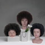 African Mannequin Head Weave Wig Display Model Head for Practice Hairdresser Women