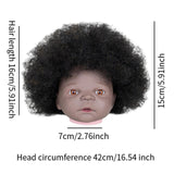 African Mannequin Head Weave Wig Display Model Head for Practice Hairdresser Kids