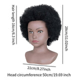 African Mannequin Head Weave Wig Display Model Head for Practice Hairdresser Girls