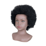 African Mannequin Head Weave Wig Display Model Head for Practice Hairdresser Girls