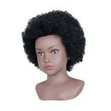 African Mannequin Head Weave Wig Display Model Head for Practice Hairdresser Girls