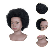 African Mannequin Head Weave Wig Display Model Head for Practice Hairdresser Girls