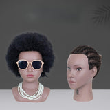 African Mannequin Head Weave Wig Display Model Head for Practice Hairdresser Girls