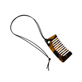 Maxbell Comb Necklace Unique Trendy Long Sweater Necklace for Girlfriend Women Girls Square Leopard print