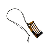 Maxbell Comb Necklace Unique Trendy Long Sweater Necklace for Girlfriend Women Girls Square Leopard print