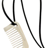 Maxbell Comb Necklace Unique Trendy Long Sweater Necklace for Girlfriend Women Girls Square White