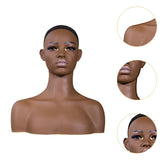 Female Mannequin Head with Shoulder Wig Head for Necklace Beauty Accessories