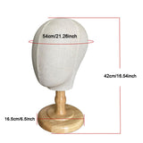 Mannequin Head Tabletop Hats Display Hat Display Rack for Salon Malls Retail wood