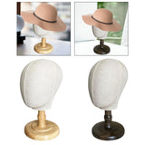 Mannequin Head Tabletop Hats Display Hat Display Rack for Salon Malls Retail wood