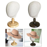 Mannequin Head Tabletop Hats Display Hat Display Rack for Salon Malls Retail wood