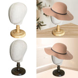 Mannequin Head Tabletop Hats Display Hat Display Rack for Salon Malls Retail wood