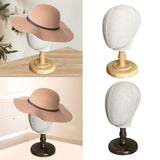 Mannequin Head Tabletop Hats Display Hat Display Rack for Salon Malls Retail wood