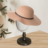 Mannequin Head Tabletop Hats Display Hat Display Rack for Salon Malls Retail dark brown