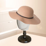 Mannequin Head Tabletop Hats Display Hat Display Rack for Salon Malls Retail dark brown