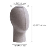 Maxbell Wig Head Model Caps Storage Rack for Beauty Salon or Shop Glasses Headphones
