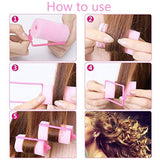 Maxbell 6Pcs Sponge Hair Styling Rollers Twist Tool for Thick Fine Thin Hair DIY