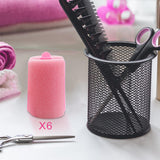 Maxbell 6Pcs Sponge Hair Styling Rollers Twist Tool for Thick Fine Thin Hair DIY