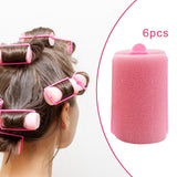Maxbell 6Pcs Sponge Hair Styling Rollers Twist Tool for Thick Fine Thin Hair DIY