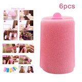 Maxbell 6Pcs Sponge Hair Styling Rollers Twist Tool for Thick Fine Thin Hair DIY