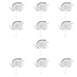 10 Pieces Hot Perm Machine Wire Hanging Box Solid Perm Gadget for Hair Salon 5.5x5cm White