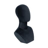 Wig Display Stand Businesses Scarves Retail Hair Prop Jewelry Mannequin Bust black