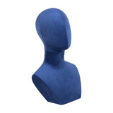 Wig Display Stand Businesses Scarves Retail Hair Prop Jewelry Mannequin Bust blue