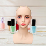 Wig Holder Mannequin Head for Eyeglasses Hair Styling Wig Making and Display Red lips B