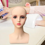 Wig Holder Mannequin Head for Eyeglasses Hair Styling Wig Making and Display Pink lips