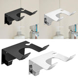 Stainless Steel Hair Dryer Holder Storage Rack for Wall Bathroom Barber Shop Argent