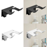 Stainless Steel Hair Dryer Holder Storage Rack for Wall Bathroom Barber Shop Argent