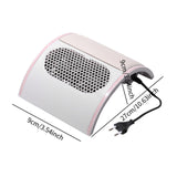 Maxbell Nail Dust Collector Machine Hand Rest Nail Dust Suction Nail Art Suction