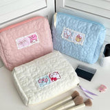 Maxbell Travel Makeup Bag Zipper Large Capacity Toiletry Bag for Friends Girls Women L Pink