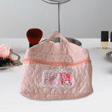 Maxbell Travel Makeup Bag Zipper Large Capacity Toiletry Bag for Friends Girls Women L Pink