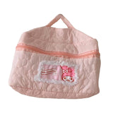 Maxbell Travel Makeup Bag Zipper Large Capacity Toiletry Bag for Friends Girls Women L Pink