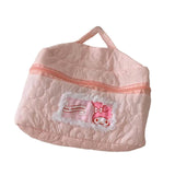 Maxbell Travel Makeup Bag Zipper Large Capacity Toiletry Bag for Friends Girls Women L Pink