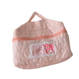 Maxbell Travel Makeup Bag Zipper Large Capacity Toiletry Bag for Friends Girls Women L Pink