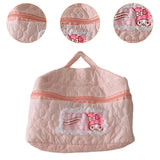 Maxbell Travel Makeup Bag Zipper Large Capacity Toiletry Bag for Friends Girls Women L Pink