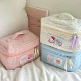 Maxbell Travel Makeup Bag Zipper Large Capacity Toiletry Bag for Friends Girls Women L Pink