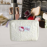 Maxbell Travel Makeup Bag Zipper Large Capacity Toiletry Bag for Friends Girls Women M White