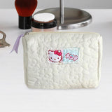 Maxbell Travel Makeup Bag Zipper Large Capacity Toiletry Bag for Friends Girls Women M White