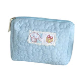 Maxbell Travel Makeup Bag Zipper Large Capacity Toiletry Bag for Friends Girls Women M Blue