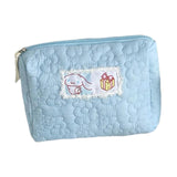 Maxbell Travel Makeup Bag Zipper Large Capacity Toiletry Bag for Friends Girls Women M Blue