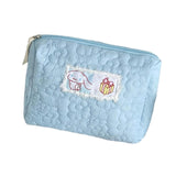 Maxbell Travel Makeup Bag Zipper Large Capacity Toiletry Bag for Friends Girls Women M Blue