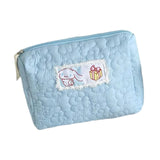 Maxbell Travel Makeup Bag Zipper Large Capacity Toiletry Bag for Friends Girls Women M Blue