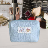 Maxbell Travel Makeup Bag Zipper Large Capacity Toiletry Bag for Friends Girls Women M Blue