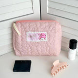 Maxbell Travel Makeup Bag Zipper Large Capacity Toiletry Bag for Friends Girls Women M Pink