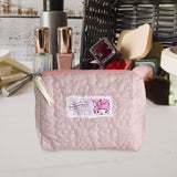 Maxbell Travel Makeup Bag Zipper Large Capacity Toiletry Bag for Friends Girls Women M Pink