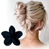Maxbell Flower Big Hair Claws Clip Fashion Headwear Accessories for Thick Hair Women black