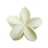 Maxbell Flower Big Hair Claws Clip Fashion Headwear Accessories for Thick Hair Women white