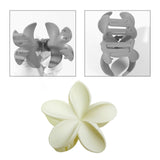 Maxbell Flower Big Hair Claws Clip Fashion Headwear Accessories for Thick Hair Women white
